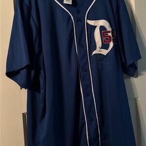 Disneyland blue Baseball Jersey with Red and White D55